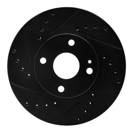 Dynamic Friction Co DFC Brake Rotor - Drilled and Slotted - Black 633-80030L