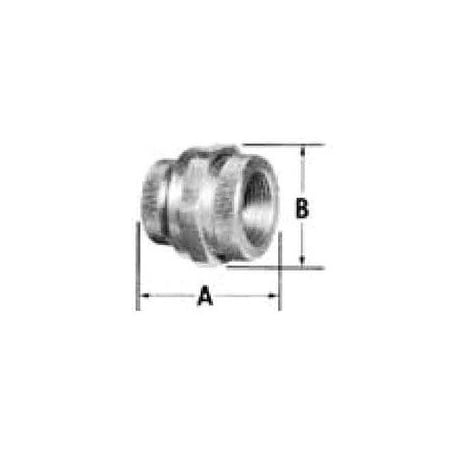 O-Z/Gedney Conduit Fitting Union, Steel, Zinc Plated UNF-100S