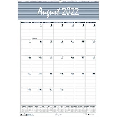 House Of Doolittle Bar Harbor Academic Wall Calendar, 31.25inL x 22inW 354