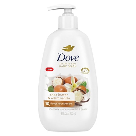 Dove Shea Butter and Warm Vanilla Hand Wash, 12 Ounce, 4PK 69783487