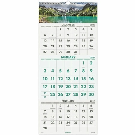At-A-Glance Calendar, Wall, 3-Mnth, Scenic AAGDMW50328