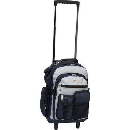 Everest Trading Everest 5045WH-GY 18.5 in. Deluxe Rolling Backpack 5045WH-GY