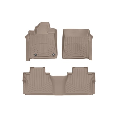Weathertech Tan, Front and Rear FloorLiner HP 454081-457862IM