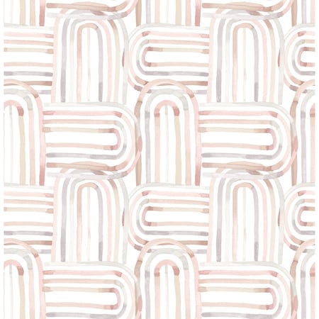 A-Street Prints Lolly Blush Arches Wallpaper 4135-27271