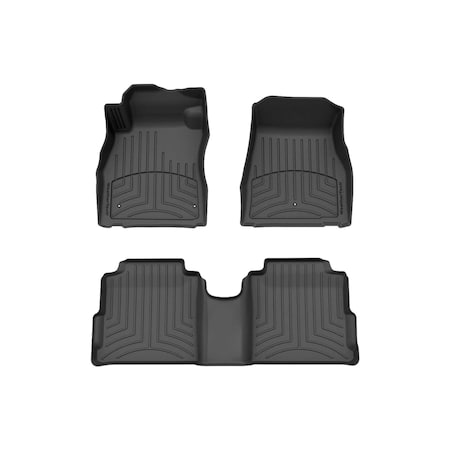 Weathertech Black, Front and Rear FloorLiner HP 441191-1-3IM