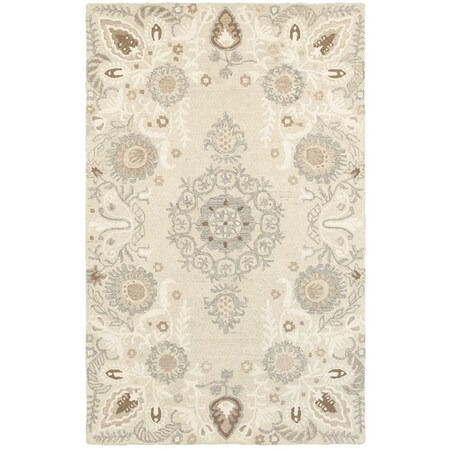 Oriental Weavers 3 ft. 6 in. x 5 ft. 6 in. Craft Casual Area Rug, Sand C93000106167ST