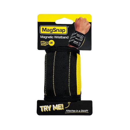Wrap-It MagSnap, Magnetic Snap Wristband 100-MSWB-BL