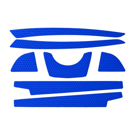 Pip HardHatReflectiveDecal, Blue, PIP, PK10 281-CR2FB-10-BL