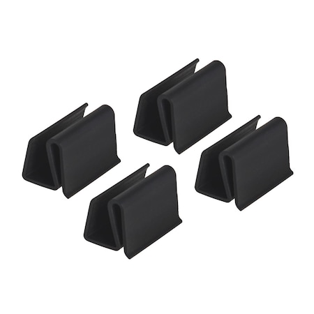 M-D Building Products Black Vinyl Retainer Clip For 7/16 4 pk 58648