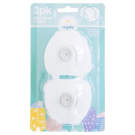 Regalo DOOR KNOB COVERS CLR, 3PK 6110 CL