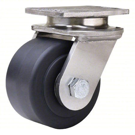 Hamilton Plate Caster, Swivel, Nylon, 4 11/16"H S-ENS-35NYSB