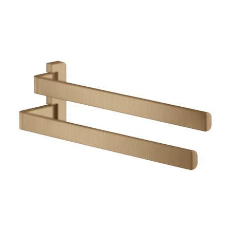 Axor Universal SoftSquare Dual Towel Bar in Brushed Bronze 42821140