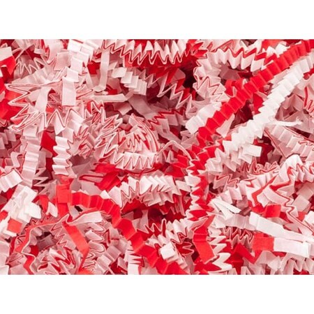Nashville Wraps Candy Cane Crinkle Cut Paper Shred, 8 oz Bag ZF08CCA