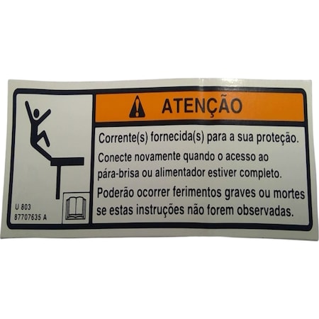 Cnh DECAL, CNH OEM 87707635 87707635