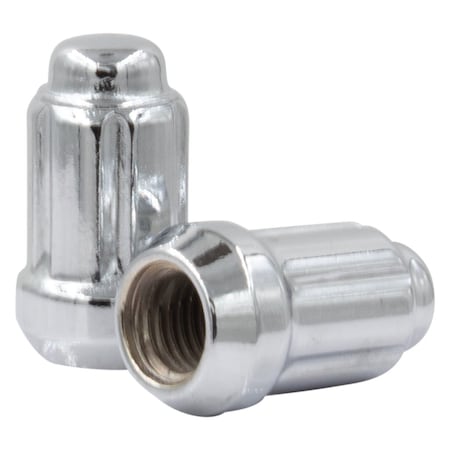 Coyote Wheel Accessories LUG NUTS, Carbon Steel, 1.38 in, Silver 641142