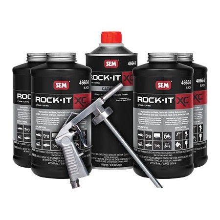 Sem Rock-It XC Truck Bed Liner and Protective Coating Kit, Black, 120 sq-ft/gal Coverage 46650