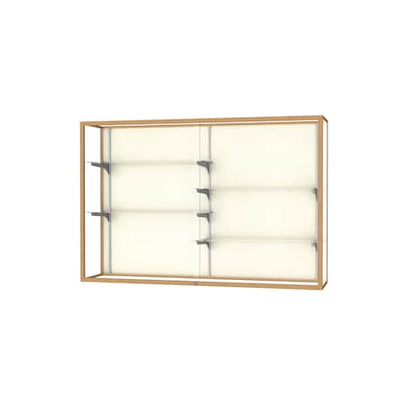 Ghent Champion Wall Case Display 72x48x16, Plaque, Champange 2040-6-PB-GD