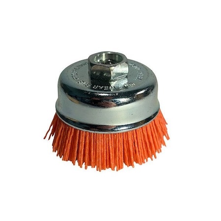 Dico Medium Grit Angle Grinder Brush, Orange 7200001