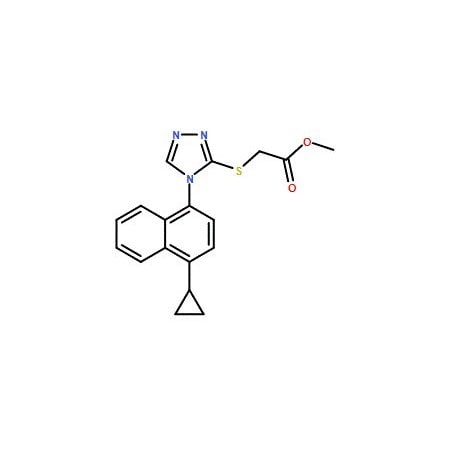 Ak Scientific Methyl {[4-(4-cyclopropyl-1-naphthyl)-4H-1, 2, 4-triazol-3-yl]sulfanyl}acetate (1g), CAS 1533519-85-5 0003AP-1g