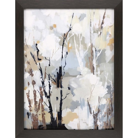 Homeroots Silversong Birch II Brown Framed Print Wall Art 474061