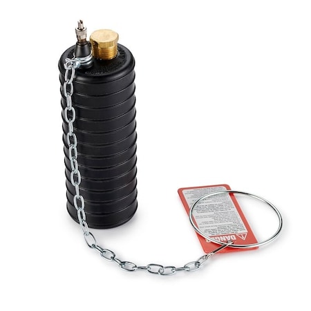 Cherne Ball Plug, Ring&Chain, 8"Deflate L 262258