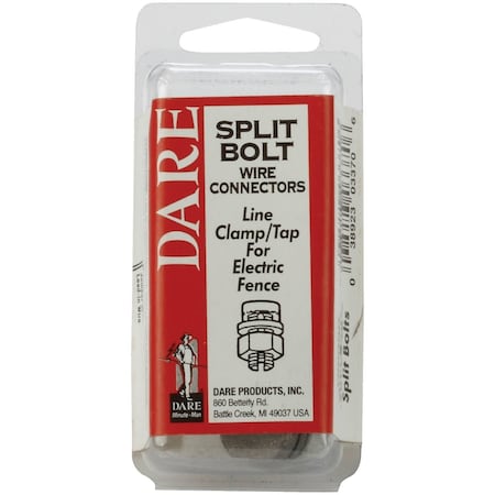 Dare Products 3-Piece Die-Cast Zinc Galvanized Steel Split Bolt Electric Fence Tap 2083-3 N