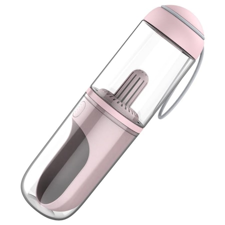 Petpurifiers PYURE Handheld Travel Filtered Water Feeder for Pet, Pink - One Size PE3177701