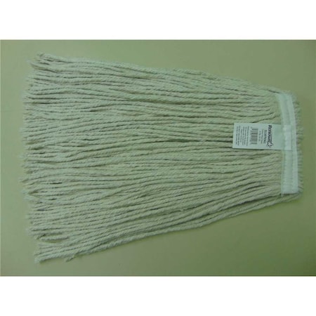 Renown 16 oz. 1 in. 4-Ply Natural Cotton Headband Cut End Mop Head, 6PK CM-20016HP