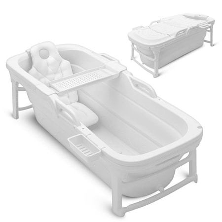 Serenelife 59 in Portable Bathtub for Adults SLSPA4FB