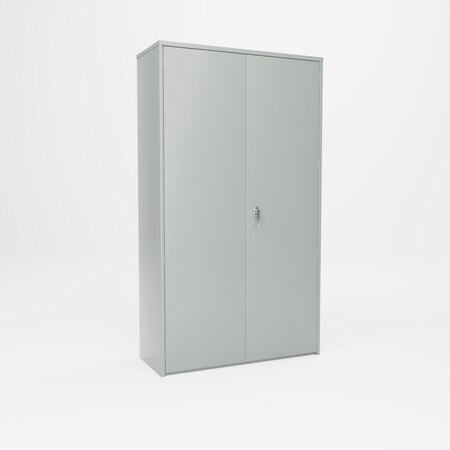 Pucel Heavy Duty Storage Cabinet, 48 in W x 84 in H x 19 in D, Gray HDSC-4884-19-4