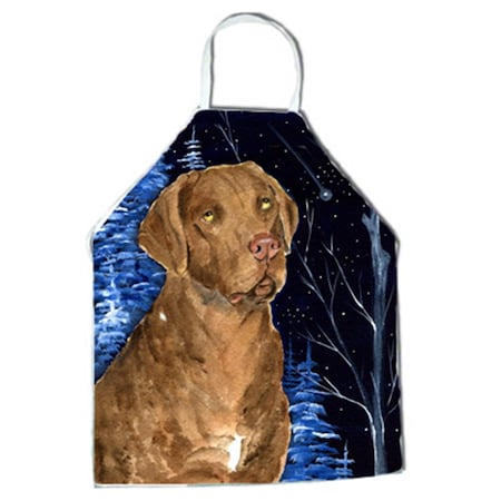 Carolines Treasures Starry Night Chesapeake Bay Retriever Apron - 27 x 31 in. SS8384APRON