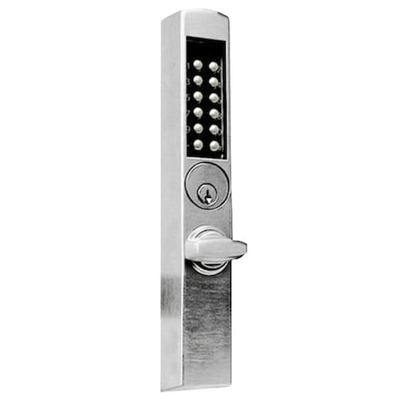 Dormakaba E-Plex 3000 for Adams Rite Deadbolts, 300 Access Codes, 9,000 Audit Events, Schlage C Keyway, Thumb E3066MSNT-626-41