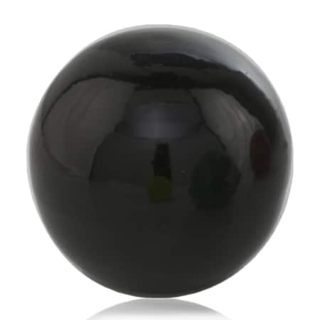 Homeroots 3" Black Enameled Aluminum Decorative Sphere 354718