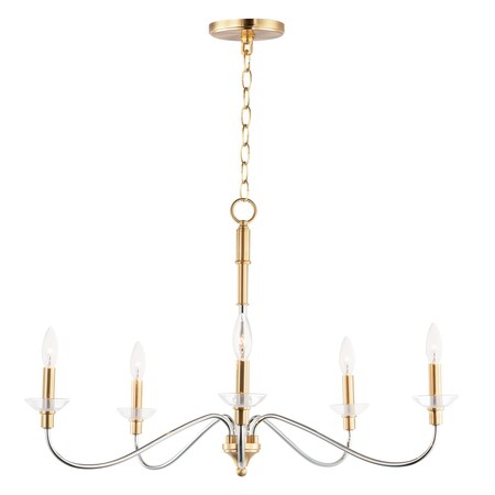 Maxim Clarion 5-Light Chandelier 25375CLPCSBR