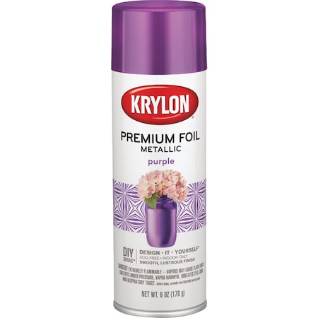Krylon 8 Oz. Premium Foil Metallic Purple Spray Paint K01083000