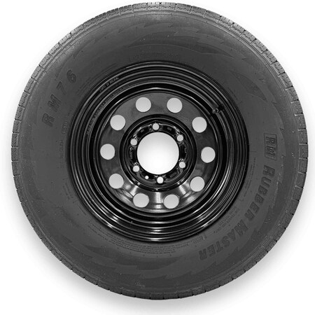 Rubbermaster - Steel Master RubberMaster B78-13 (ST175/80D13) 6 Ply TL Highway Rib Tire on a 5 on 4.5 Bolt Black Modular Wheel 599372BLK