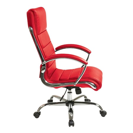 Office Star Products FL Series Executive Chair, Red FL1327C-u9