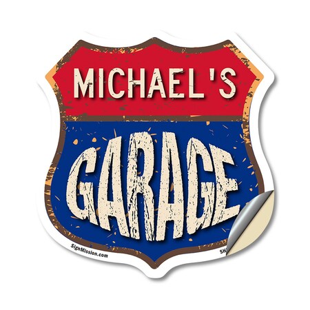 Signmission Michael's Garage, 12 Inch X 12 Inch, Vinyl Decal SHI-D-12-383-MICHAEL