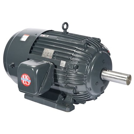 U.S. Motors Three-Phase Motor, 400 HP, 449TS Frame, 460V Voltage, 3,565 Nameplate RPM 51 3/8 in Overall Length C400P1CS