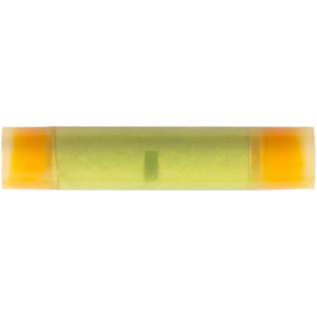 Auveco Heatless Moisture Resistant Butt Connector 12-10 Gauge, Yellow, 10PK 25021