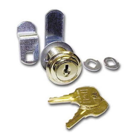 Tool Time 1.13 in. Disc Tumbler Cam Lock with Flexafunction - Nickel TO1074882