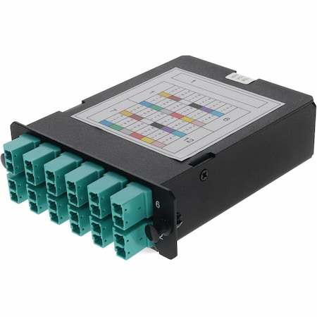 Add-On 4BAY CASS 24-FIBER MPO IN 12 LC DPLX OUT ADD-4BAYC124FMPA12LCDM4