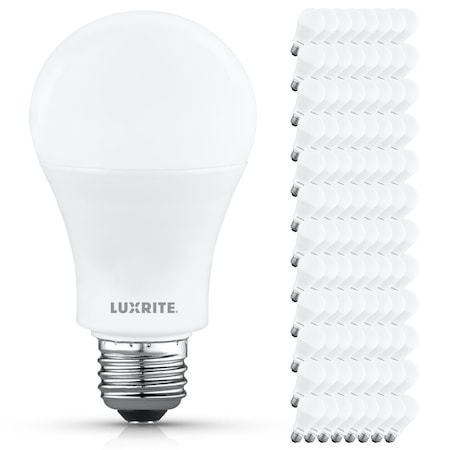 Luxrite A19 LED Light Bulb 100 Watt Equivalent, 3000K Soft White, 1500LM, Non-Dimmable, Standard, 96PK LR21541