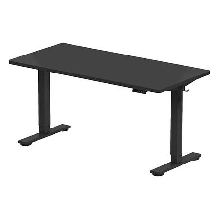 Flexispot Desk, Electric, Adjustable, Black, 60x24 E2BR6024B