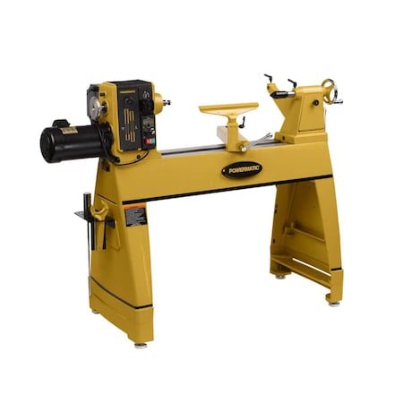 Powermatic Lathe, 220V AC Volts, 2 hp HP, 60 Hz, Three Phase 36 in Distance Between Centers 1353001