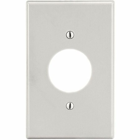 Hubbell Wiring Device-Kellems Wallplate, Mid-Size 1-Gang, 1.40" Opening, Light Almond PJ7LA