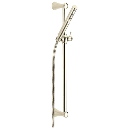 Delta Grail Premium Single-Setting Slide Bar Hand Shower In Polished Nickel 57085-PN