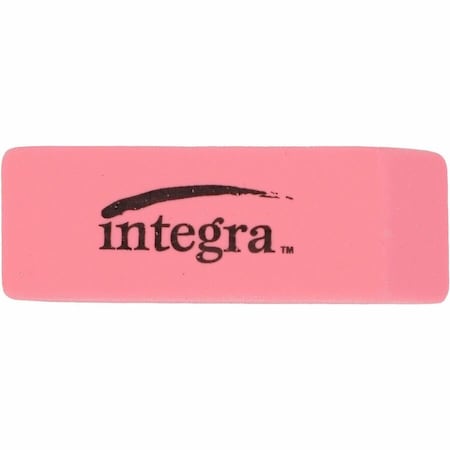 Integra Pencil Eraser, 2" x 0.8" x 0.4", Pink, 24PK ITA36522