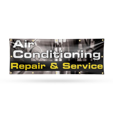 Signmission AC Repair & Service, 48 Inch x 120 Inch, Vinyl Banner B-120-30452