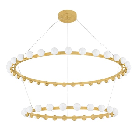 Corbett Lighting Linus 61 in. Chandelier Vintage Brass 484-61-VB